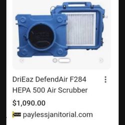 DriEaz DefendAir F284 Hepa 500 Air Scrubber