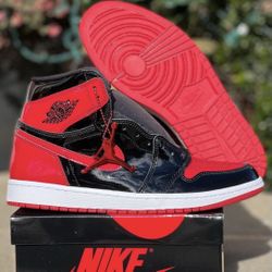 Air Jordan 1 Retro Patent Bred - Size 9 Men 