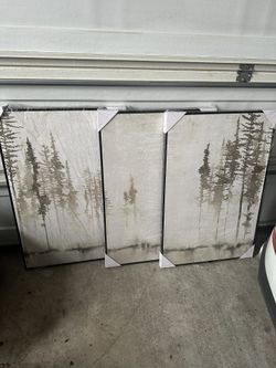 Set Of 3 Brand New Art Pieces