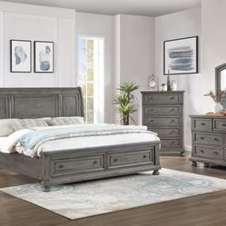 Solid Wood Queen Bedroom Set Available For Immediate Delivery 