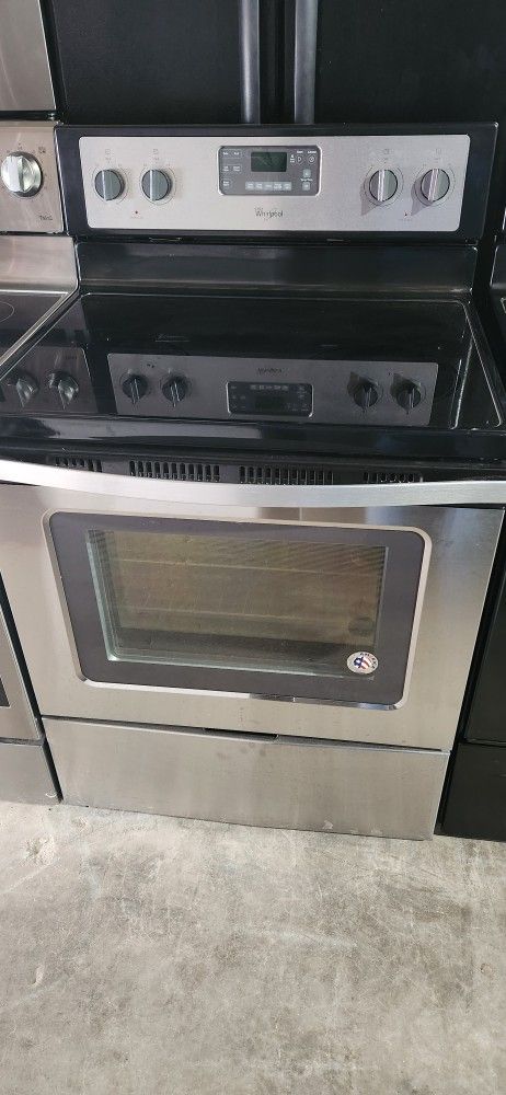 Whirlpool Glass Top Stove Stainless Steel