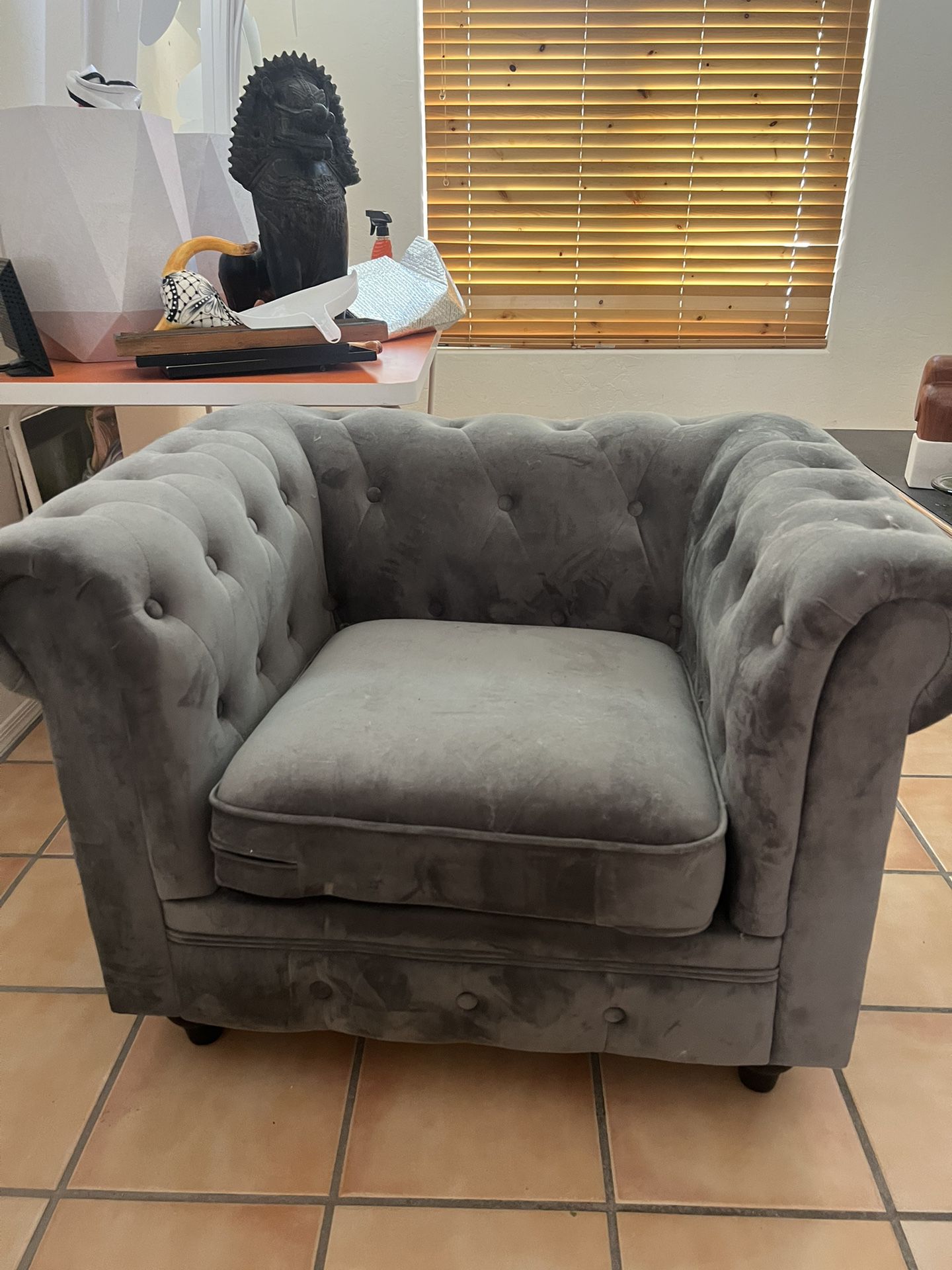 Large Cushioned Chair