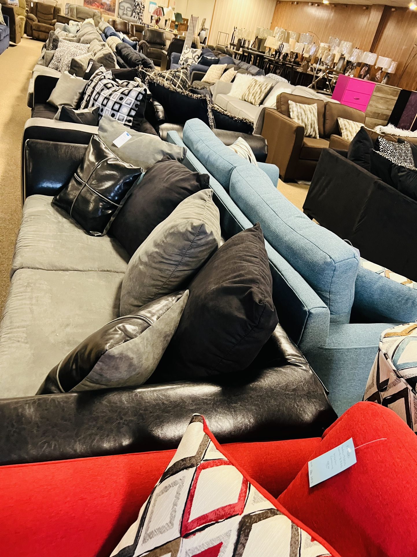 New Nice Black Grey Couch And Loveseat