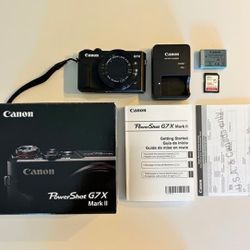 Canon PowerShot G7 X Mark II Digital Camera