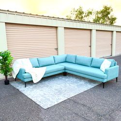 West Elm Andes 3 Pc Sectional - Delivery 🚚 