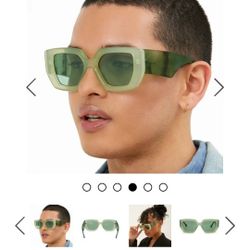 Topfoxx incognito green sunglasses