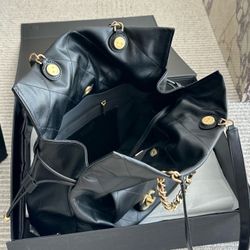 CC 25c Early Spring Shopping Bag Large Tote Black Gold  34x43cm