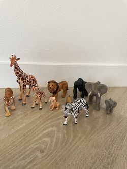 Safari Wild Animal Figurines Set of 10