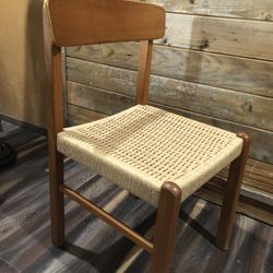 MCM Teak And Cane  Chair 