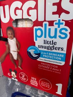 Huggies Plus Little Snugglers Size 1 Diapers 192 Count