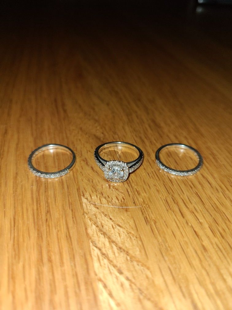 Bridal Set with 2 Wedding Rings for Sale in Fayetteville, NC OfferUp