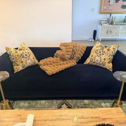 Curved Modern Velvet Sofa