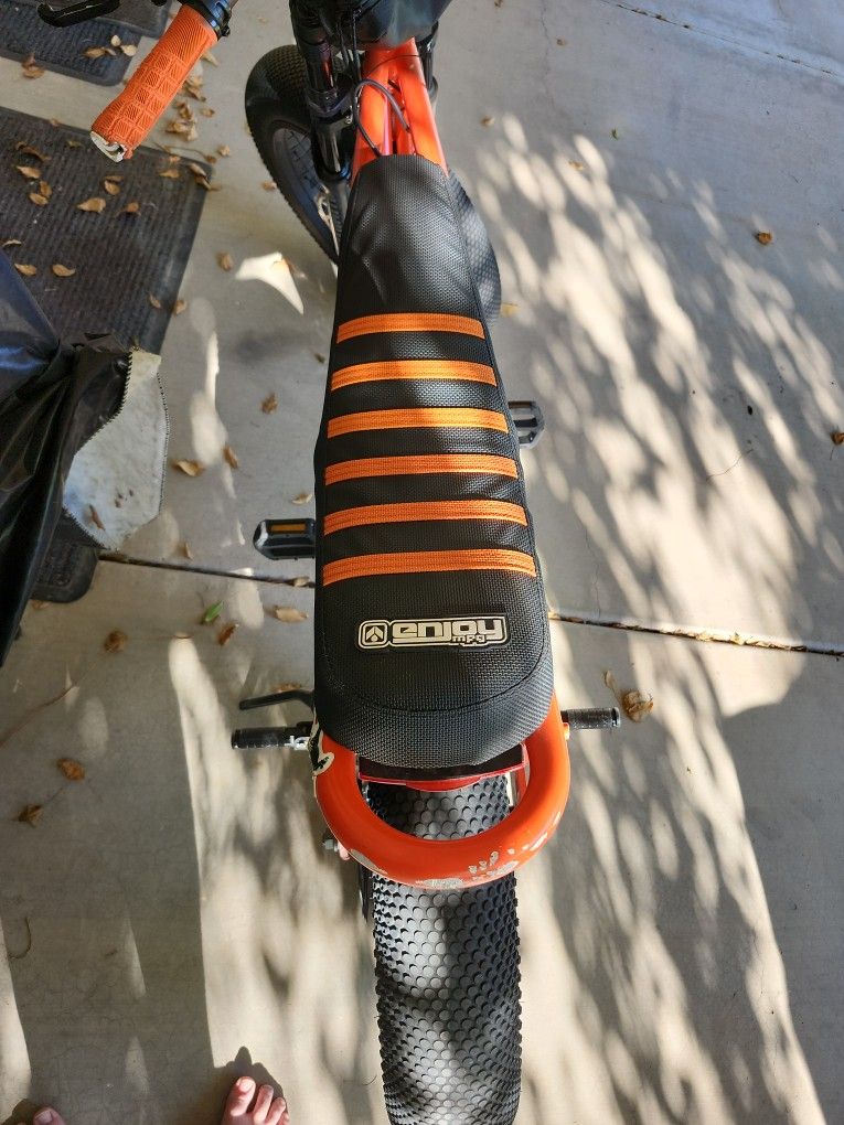 Orange and Black Seat Cover For Super73 Miami 