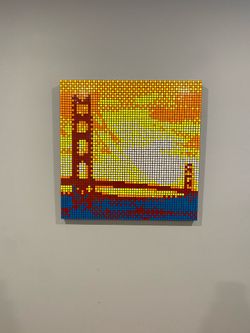 Golden Gate Bridge Rubik’s cube art work