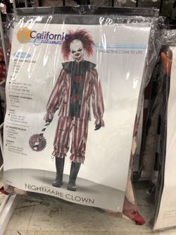 Nightmare clown adults Halloween costume