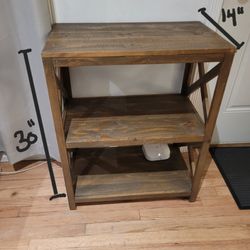 Wood Table/ Shelve Stand