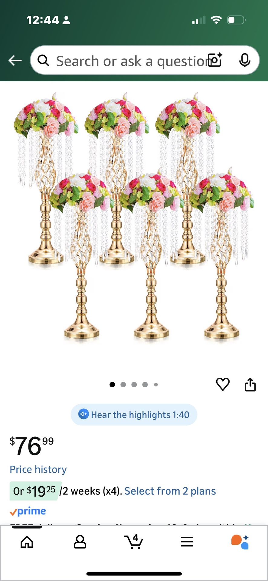 Wedding decor chandeliers