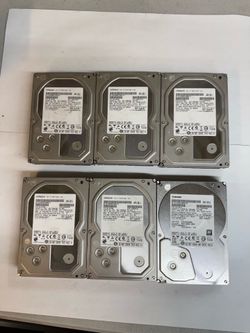 3TB Hard Drive 5Pcs HITACHI 1Pcs TOSHIBA (Price For 6, Not Wipe Yet)