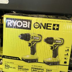 Ryobi Two Drill Combo 