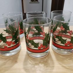 Vintage Xmas Glasses