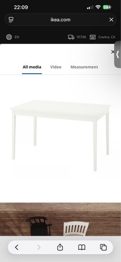 Ikea brand new extendable table