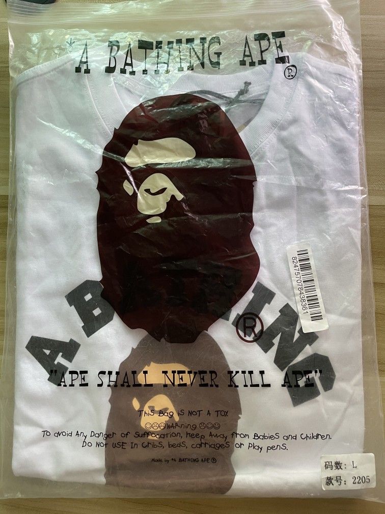Bape BAPE White College Tee