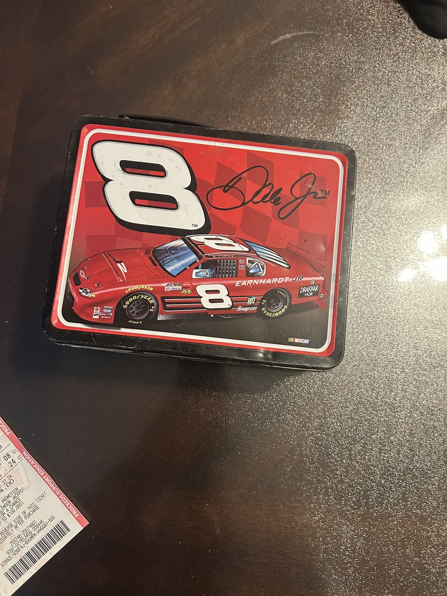 Dale Earnhardt JR #8 Lunch Box Square Tin NASCAR