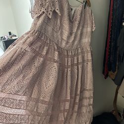 Pink Cocktail Dress- Plus Size 18