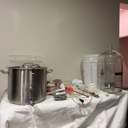 Home Brew Kit - Includes Wort Chiller And Glass Carboy