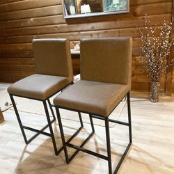 Crate & Barrel Bar Stools / Chairs (2) For $90