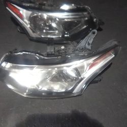 2014-2015 Mitsubishi Outlander Headlights With Light Bulbs And Accessories Oem.