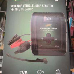 800 Amp Vehicle Jump Starter+tire Inflator