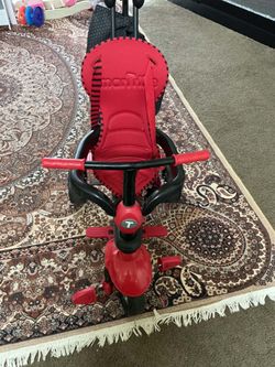 smarTrike Red and Black Baby Tricycle