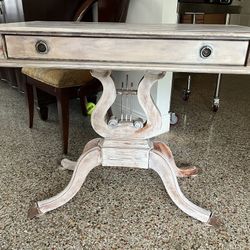 19th Century Lyre Game Table- Solid Mahogany