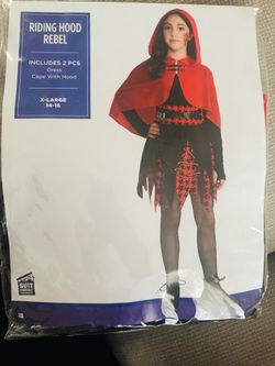 Youth Riding Hood Rebel Costume