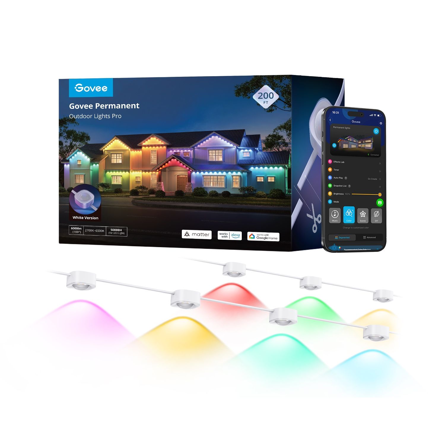 Govee Pro Outdoor Led Lights 200ft 