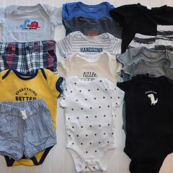 Baby Boys size 3-6 Months Summer Clothes Lot Boys Clothes 3-6M