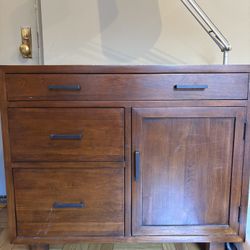 Wood Credenza / Storage Cabinet