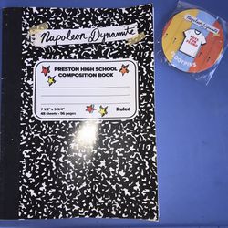 Napoleon Dynamite Collector’s Edition Composition Book & Loot Crates Collectible Pin