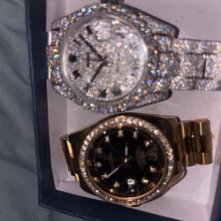 24k Gold And Diamond Watches 