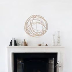 Abstract Gold Iron Decor WHA1334 (We Have 2 Available - Price Is Per)
