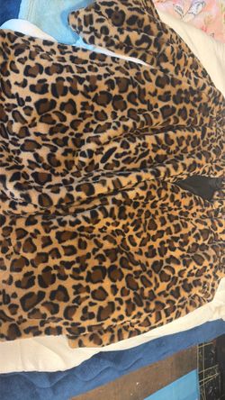 Leopard fur coat