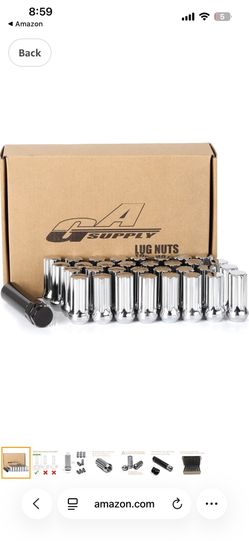 GAsupply 14x2 Lug Nuts Acorn, M14x2 Chrome Closed End 7 Spline Tuner Lug Nuts 2"