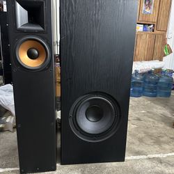 KLIPSCH RP-5 FLOORSTANDING SPEAKERS, 3 WAY, 12” WOOFER ( READ) 