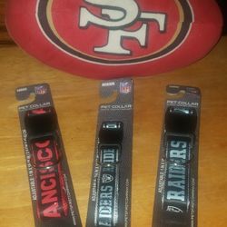 49ers Dog Collar 🐕 🏆🏉 Raiders Dog Collars