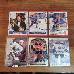 Oilers Hockey Team Rookies And Stars Mark Messier,  Leon Draisaitl