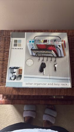 Letter Organizer And Key Rack- NEW
