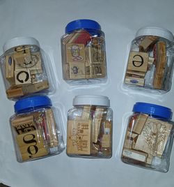 Jars full of stamps