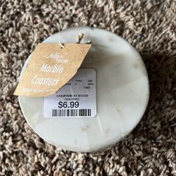 NEW!! Marble Coasters Set Of 4