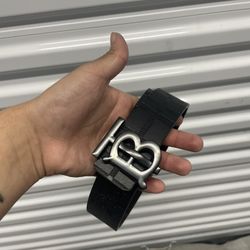 Black Burberry Designer Belt 